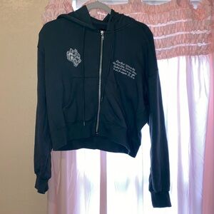 Darc Sport She Green Cropped Hoodie Sweatshirt